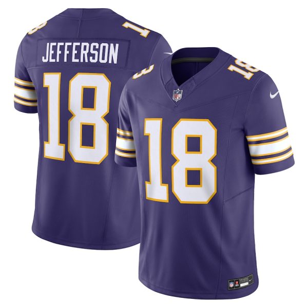 Men's Minnesota Vikings Justin Jefferson Nike Purple Vapor F.U.S.E. Limited Jersey - GNE DROP516