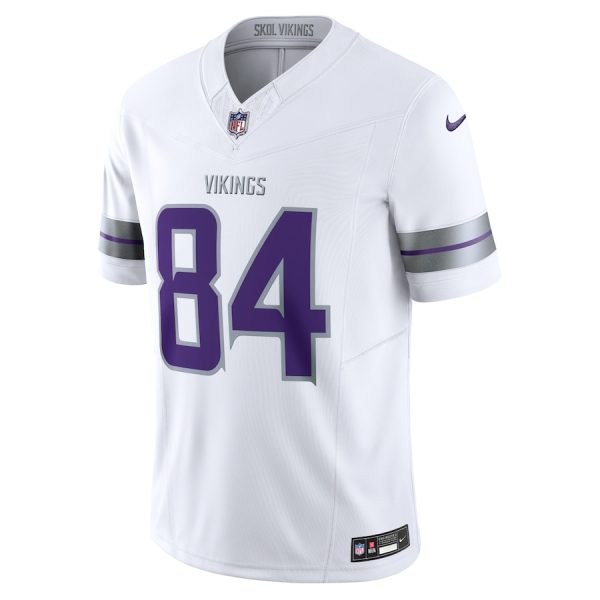 Men's Minnesota Vikings Randy Moss Nike White Alternate Vapor F.U.S.E. Retired Player Limited Jersey - GNE DROP517