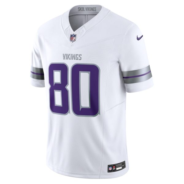 Men's Minnesota Vikings Cris Carter Nike White Alternate Vapor F.U.S.E. Retired Player Limited Jersey - GNE DROP519