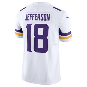 Men's Minnesota Vikings Justin Jefferson Nike White Vapor F.U.S.E. Limited Jersey - GNE DROP520