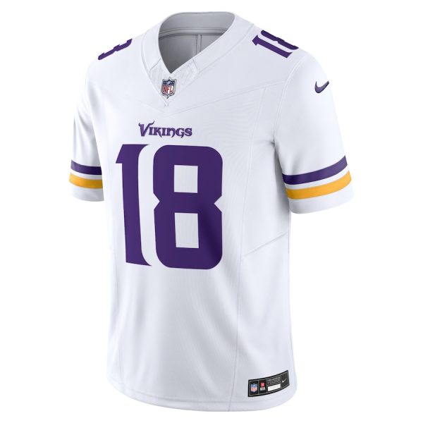 Men's Minnesota Vikings Justin Jefferson Nike White Vapor F.U.S.E. Limited Jersey - GNE DROP520