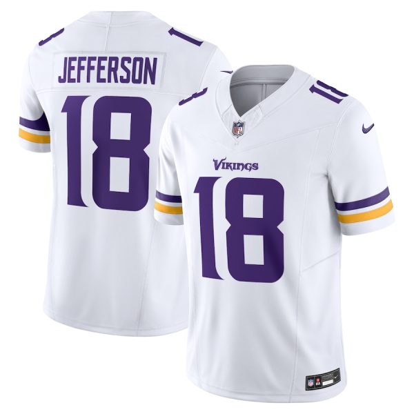 Men's Minnesota Vikings Justin Jefferson Nike White Vapor F.U.S.E. Limited Jersey - GNE DROP520