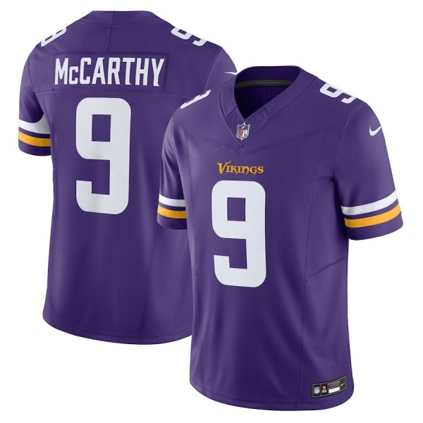 Men's Minnesota Vikings J.J. McCarthy Nike Purple Vapor F.U.S.E. Limited Jersey - GNE DROP521