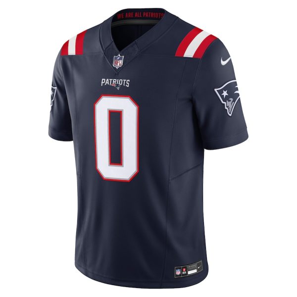 Men's New England Patriots Christian Gonzalez Nike Navy Vapor F.U.S.E. Limited Jersey - GNE DROP527