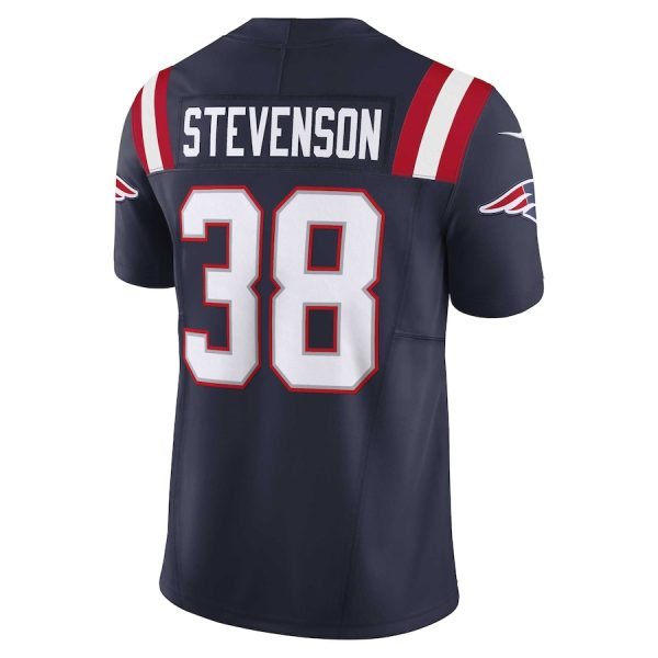 Men's New England Patriots Rhamondre Stevenson Nike Navy Vapor F.U.S.E. Limited Jersey - GNE DROP531