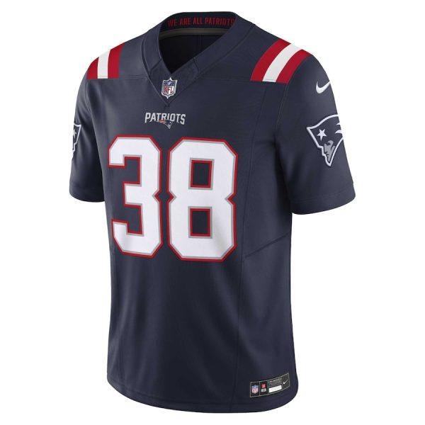 Men's New England Patriots Rhamondre Stevenson Nike Navy Vapor F.U.S.E. Limited Jersey - GNE DROP531