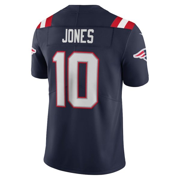 Men's New England Patriots Mac Jones Nike Navy Vapor Limited Jersey - GNE DROP532