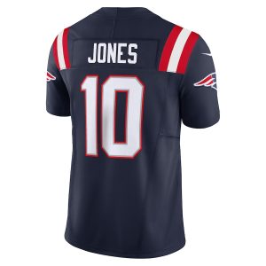 Men's New England Patriots Mac Jones Nike Navy Vapor F.U.S.E. Limited Jersey - GNE DROP536