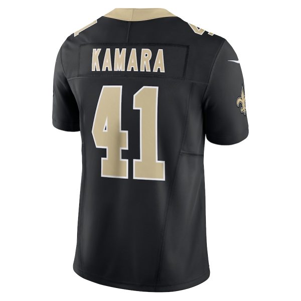 Men's New Orleans Saints Alvin Kamara Nike Black Vapor F.U.S.E. Limited Jersey - GNE DROP539