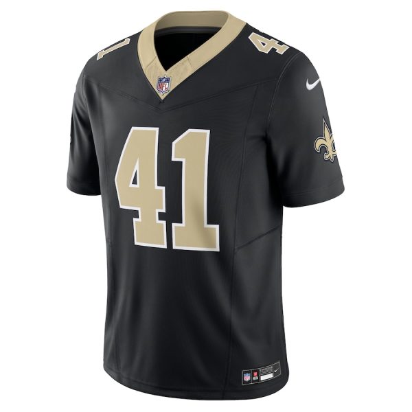 Men's New Orleans Saints Alvin Kamara Nike Black Vapor F.U.S.E. Limited Jersey - GNE DROP539