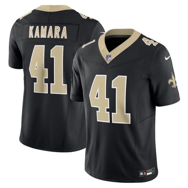 Men's New Orleans Saints Alvin Kamara Nike Black Vapor F.U.S.E. Limited Jersey - GNE DROP539