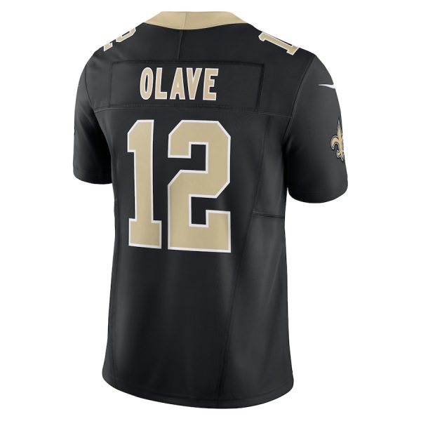 Men's New Orleans Saints Chris Olave Nike Black Vapor F.U.S.E. Limited Jersey - GNE DROP541