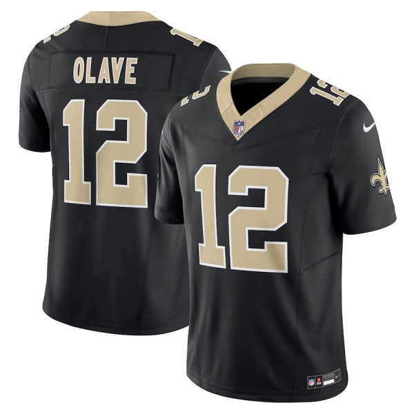 Men's New Orleans Saints Chris Olave Nike Black Vapor F.U.S.E. Limited Jersey - GNE DROP541