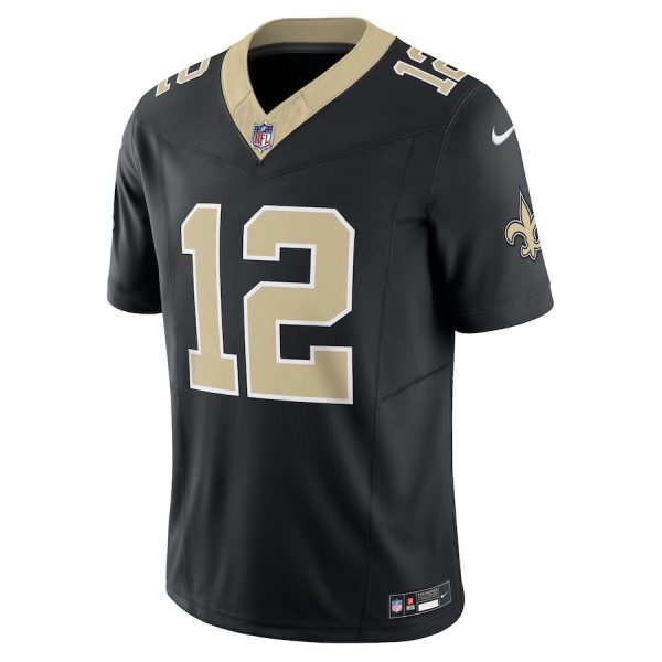 Men's New Orleans Saints Chris Olave Nike Black Vapor F.U.S.E. Limited Jersey - GNE DROP541