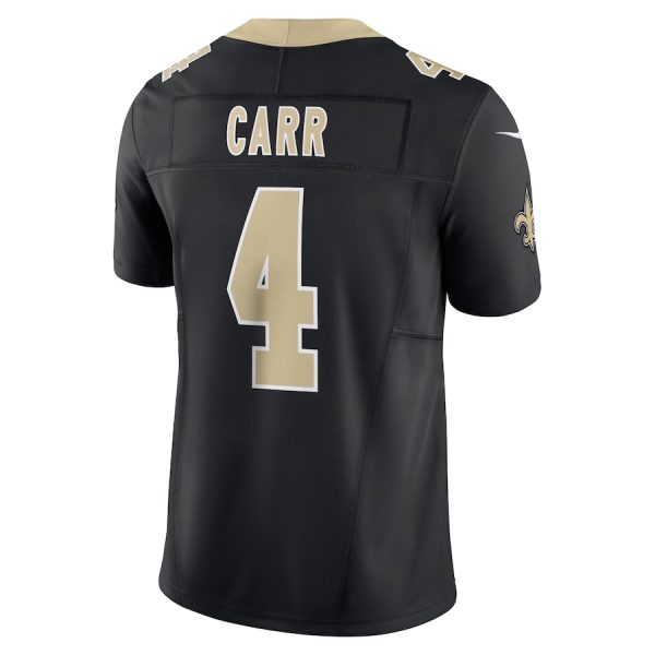 Men's New Orleans Saints Derek Carr Nike Black Vapor F.U.S.E. Limited Jersey - GNE DROP542