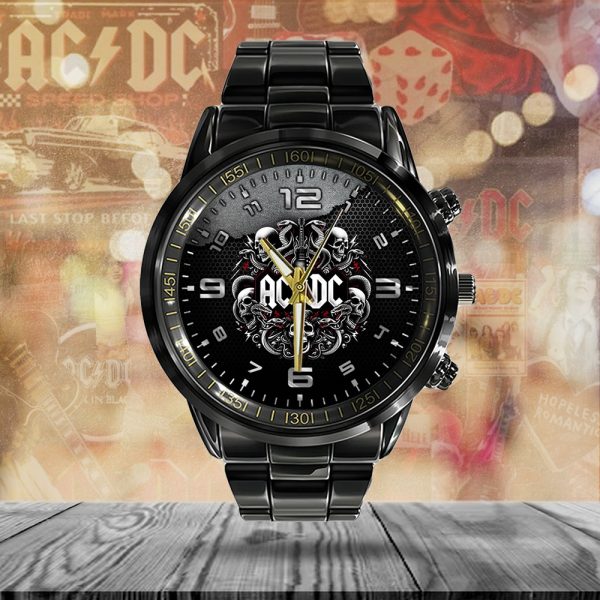 AC/DC Black Stainless Steel Watch - GNE 2200