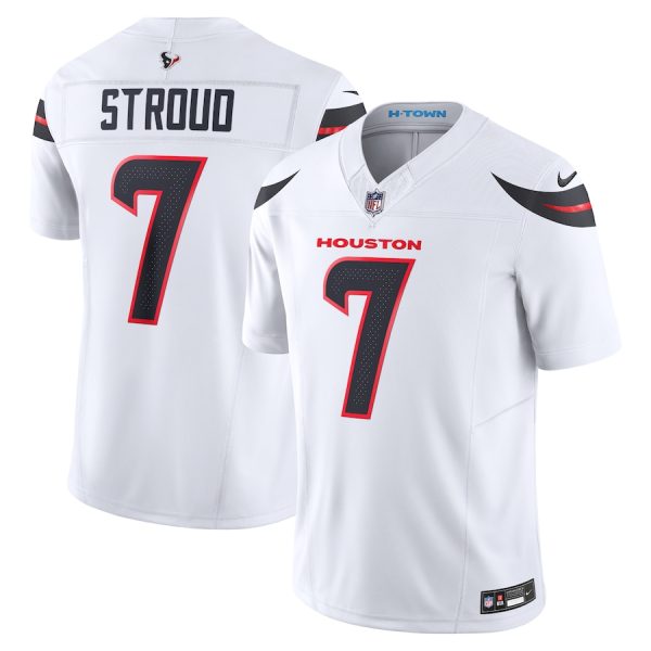 Men's Houston Texans C.J. Stroud Nike White Vapor F.U.S.E. Limited Jersey - GNE DROP003