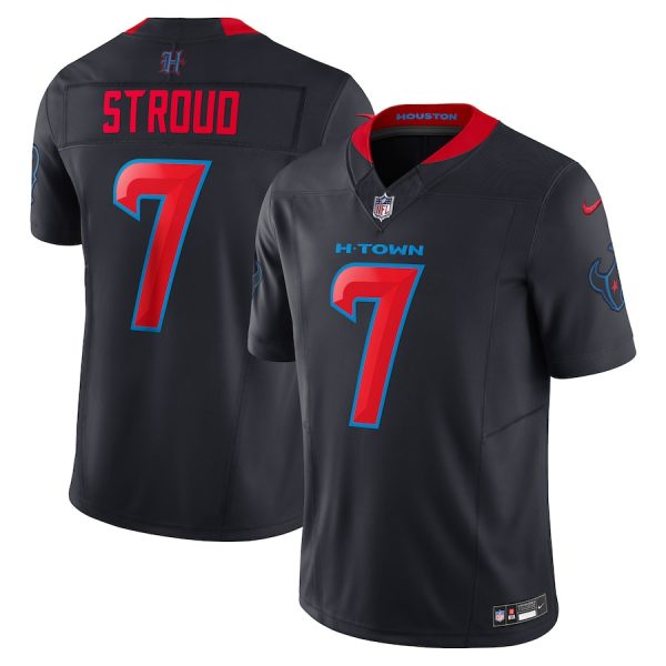 Men's Houston Texans C.J. Stroud Nike Navy 2nd Alternate Vapor F.U.S.E. Limited Jersey - GNE DROP004