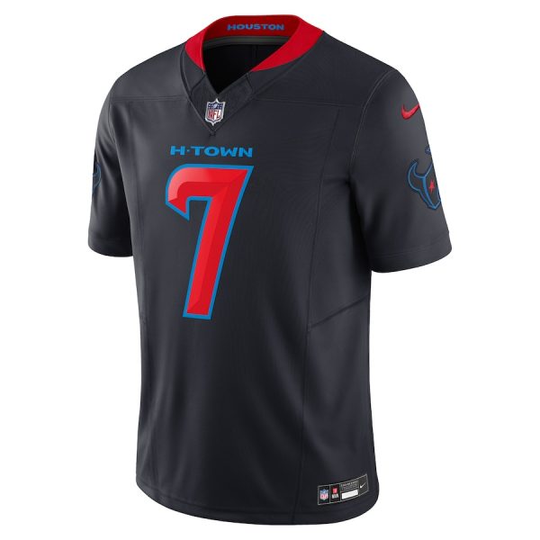 Men's Houston Texans C.J. Stroud Nike Navy 2nd Alternate Vapor F.U.S.E. Limited Jersey - GNE DROP004