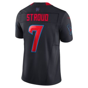 Men's Houston Texans C.J. Stroud Nike Navy 2nd Alternate Vapor F.U.S.E. Limited Jersey - GNE DROP004