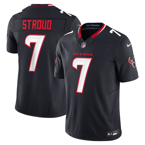 Men's Houston Texans C.J. Stroud Nike Navy Vapor F.U.S.E. Limited Jersey - GNE DROP005