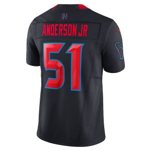 Men's Houston Texans Will Anderson Jr. Nike Navy 2nd Alternate Vapor F.U.S.E. Limited Jersey - GNE DROP007