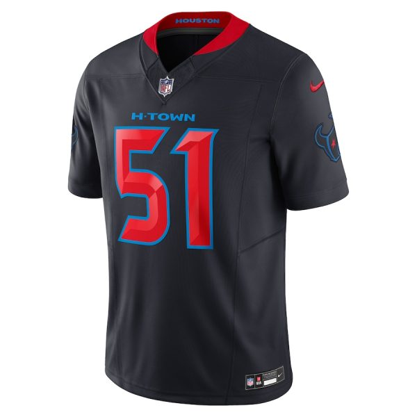 Men's Houston Texans Will Anderson Jr. Nike Navy 2nd Alternate Vapor F.U.S.E. Limited Jersey - GNE DROP007