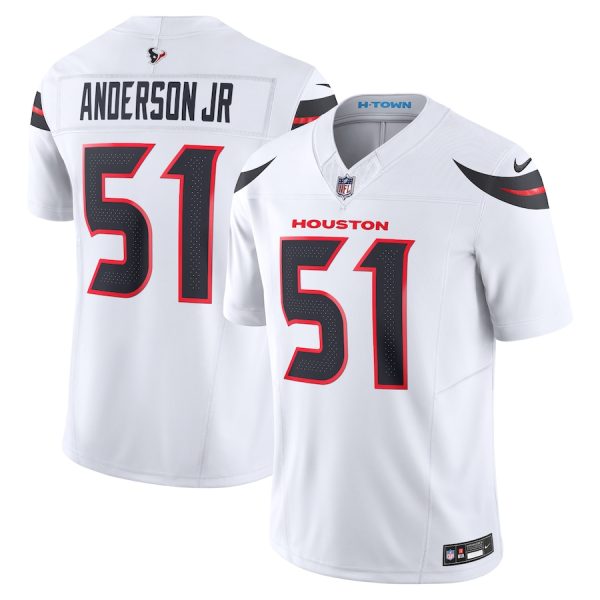 Men's Houston Texans Will Anderson Jr. Nike White Vapor F.U.S.E. Limited Jersey - GNE DROP010