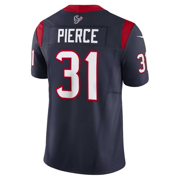 Men's Houston Texans Dameon Pierce Nike Navy Vapor F.U.S.E. Limited Jersey - GNE DROP016