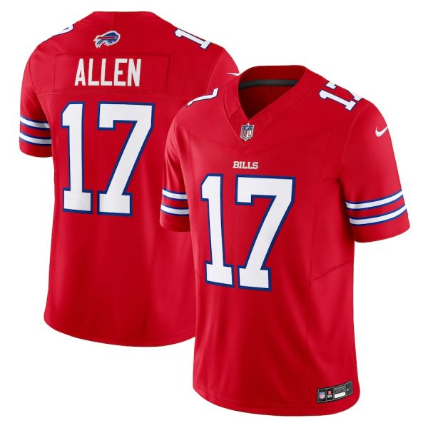 Men's Buffalo Bills Josh Allen Nike Red Vapor F.U.S.E. Limited Jersey - GNE DROP018