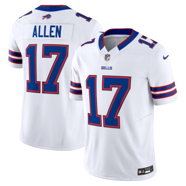 Men's Buffalo Bills Josh Allen Nike White Vapor F.U.S.E. Limited Jersey - GNE DROP019