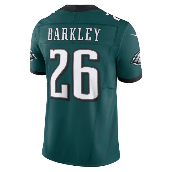 Men's Philadelphia Eagles Saquon Barkley Nike Midnight Green Vapor F.U.S.E. Limited Jersey - GNE DROP026