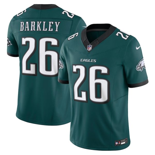 Men's Philadelphia Eagles Saquon Barkley Nike Midnight Green Vapor F.U.S.E. Limited Jersey - GNE DROP026