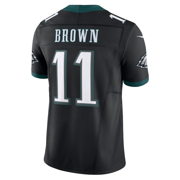 Men's Philadelphia Eagles A.J. Brown Nike Black Alternate Vapor F.U.S.E. Limited Jersey - GNE DROP028