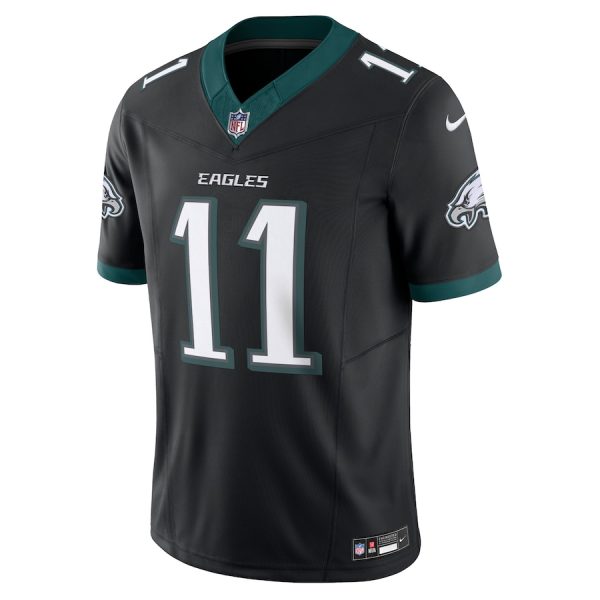 Men's Philadelphia Eagles A.J. Brown Nike Black Alternate Vapor F.U.S.E. Limited Jersey - GNE DROP028