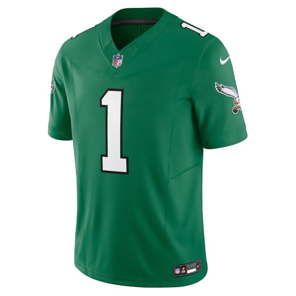 Men's Philadelphia Eagles Jalen Hurts Nike Kelly Green Vapor F.U.S.E. Limited Jersey - GNE DROP029