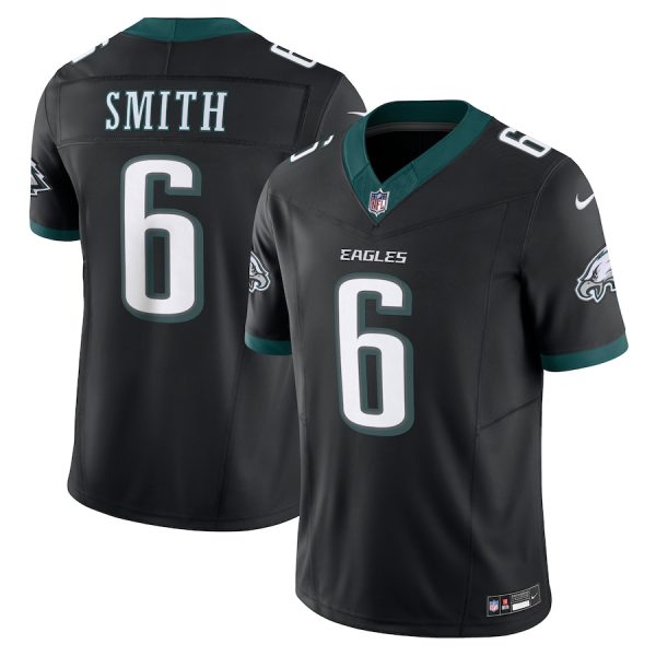 Men's Philadelphia Eagles DeVonta Smith Nike Black Alternate Vapor F.U.S.E. Limited Jersey - GNE DROP030