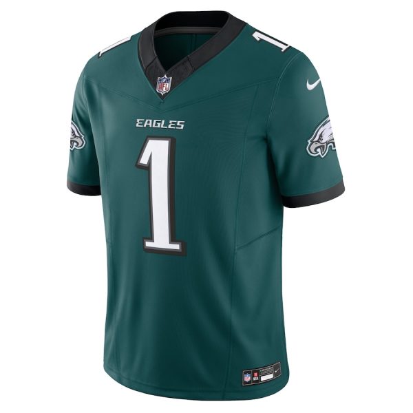 Men's Philadelphia Eagles Jalen Hurts Nike Midnight Green Vapor F.U.S.E. Limited Jersey - GNE DROP034