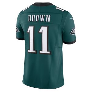 Men's Philadelphia Eagles A.J. Brown Nike Midnight Green Vapor F.U.S.E. Limited Jersey - GNE DROP038