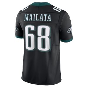 Men's Philadelphia Eagles Jordan Mailata Nike Black Alternate Vapor F.U.S.E. Limited Jersey - GNE DROP044