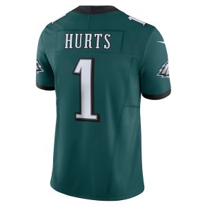 Men's Philadelphia Eagles Jalen Hurts Nike Green Vapor F.U.S.E. Limited Jersey - GNE DROP046