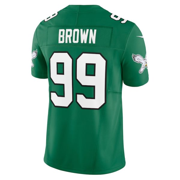 Men's Philadelphia Eagles Jerome Brown Nike Kelly Green Alternate Vapor F.U.S.E. Limited Jersey - GNE DROP053