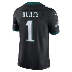 Men's Philadelphia Eagles Jalen Hurts Nike Black Vapor F.U.S.E. Limited Jersey - GNE DROP055