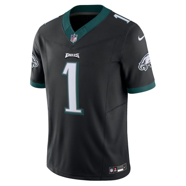 Men's Philadelphia Eagles Jalen Hurts Nike Black Vapor F.U.S.E. Limited Jersey - GNE DROP055