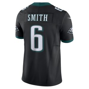 Men's Philadelphia Eagles DeVonta Smith Nike Black Vapor F.U.S.E. Limited Jersey - GNE DROP057