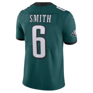 Men's Philadelphia Eagles DeVonta Smith Nike Midnight Green Vapor Limited Jersey - GNE DROP058