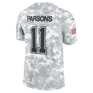 Men's Dallas Cowboys Micah Parsons Nike Arctic Camo 2024 Salute to Service Limited Jersey - GNE DROP063