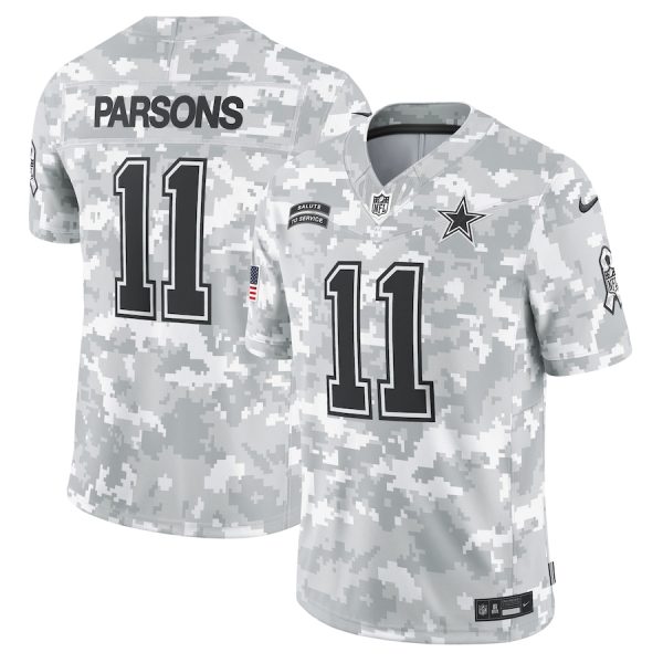 Men's Dallas Cowboys Micah Parsons Nike Arctic Camo 2024 Salute to Service Limited Jersey - GNE DROP063