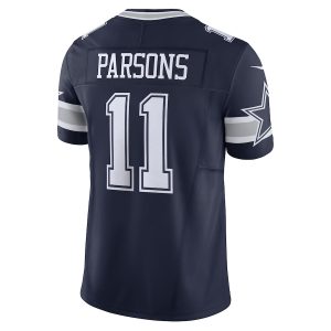 Men's Dallas Cowboys Micah Parsons Nike Navy Vapor F.U.S.E. Limited Jersey - GNE DROP068