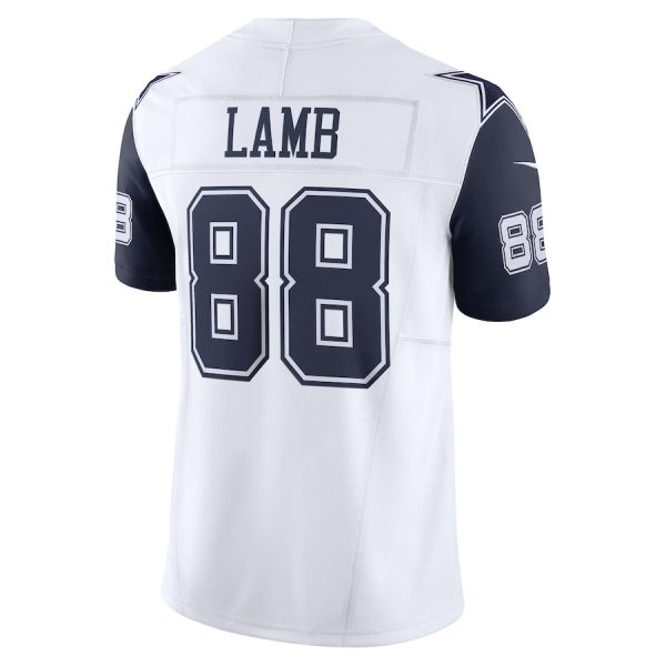 Men's Dallas Cowboys CeeDee Lamb Nike White Vapor F.U.S.E. Limited Jersey - GNE DROP075